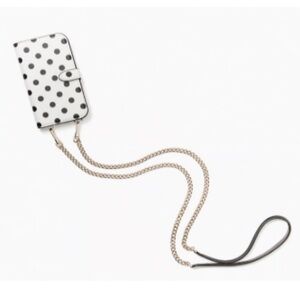 Kate Spade iPhone 12 Pro Max Magnetic Polka Dot Wrap Folio on a Chain Crossbody